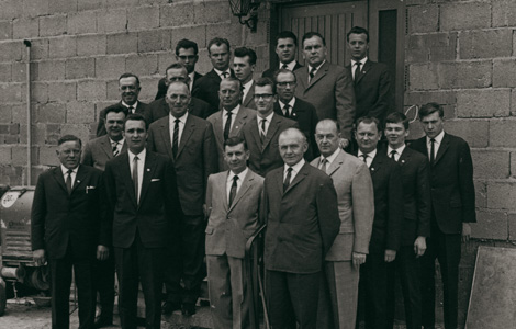 1965 – TSV-Vorstand im Jubiläumsjahr (100-jähriges Bestehen)