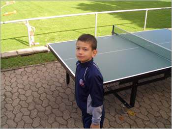 Ein kleiner Tischtennis-Fan